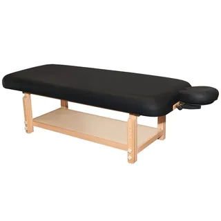 Earthlite Terra stationary treatment table in black (Earthlite product photo)