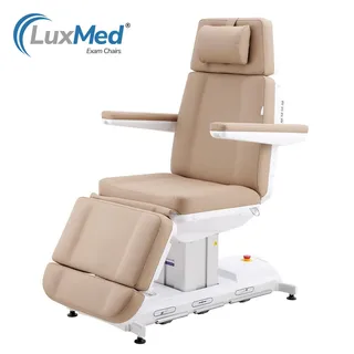 LuxMed MedRise 4-motor exam chair in sand (Spa Source product photo)